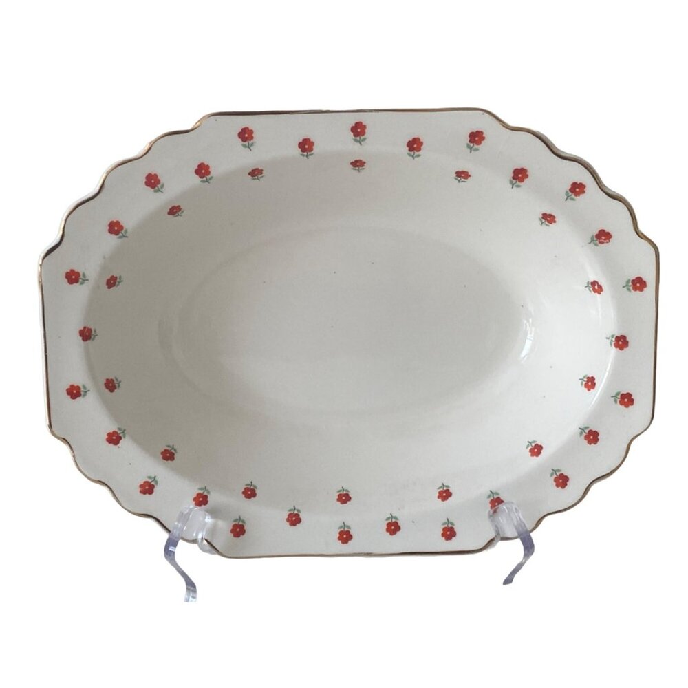 Lido WS George Blushing Rose Dalrymple Serving Bowl Red Flower White Replacement